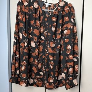 Chic Black and Brown Women's Top